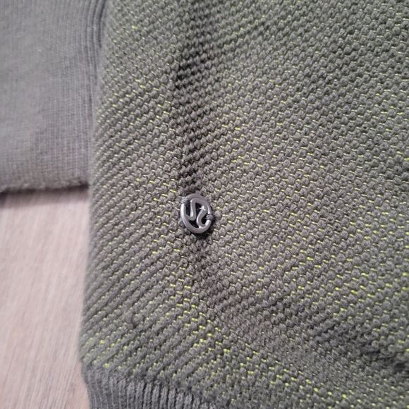 Lululemon Post Savasana Reversible Jacket sweater full zip lime green size 10 - Picture 7 of 10